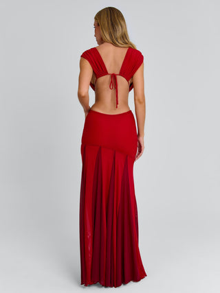 THESSA MAXI DRESS RED Maxi Dress 
