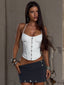 TONDRA MINI SKIRT GREY Mini Skirt 
