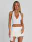 TOSCANA SKIRT IVORY Mini Skirt 