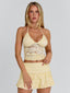 TRIXI MINI SKIRT YELLOW Mini Skirt 