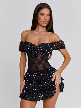 VELZA MINI DRESS BLACK Mini Dress 