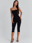 VICTORIA CAPRI JUMPSUIT BLACK Jumpsuit 