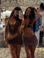 VIER TOP CHOCOLATE Crop Top 