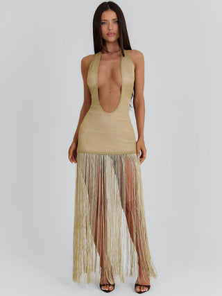 VIVVIAN MAXI DRESS GOLD Maxi Dress 