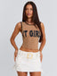 WILLOWA TOP TAN Crop Top 