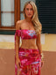ZIANA MAXI SKIRT CRIMSON LILY