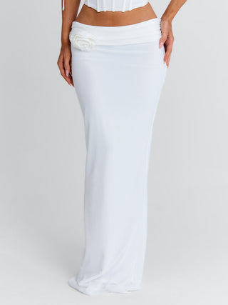 ZURAI MAXI SKIRT WHITE Maxi Skirt 