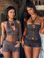 MASON TOP BROWN Crop Top 