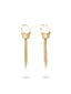 GOLD ANGEL BUTTERFLY EARRINGS GOLD Accessories 